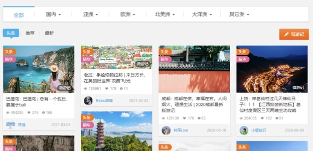 Example of Travel Notes in Ctrip