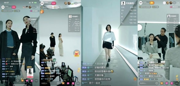 Zara live streaming on Douyin