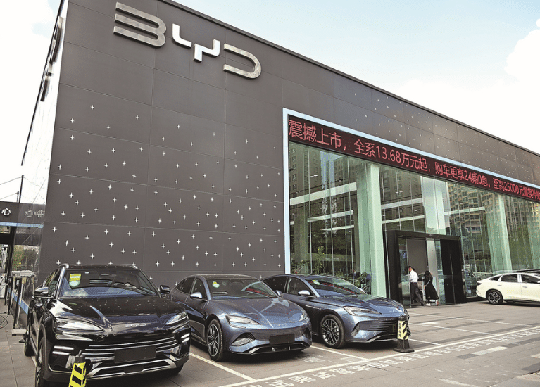 BYD store in China