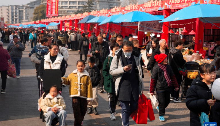 Chinese consumers shopping for Lunar New Year Celebrations